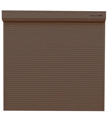 ДорХан Рольворота 2300х1400 цвета RAL 3000 (коричневый) взломостойкие с автоматикой