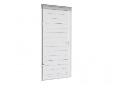 ДорХан Дверь DoorHan/980/2050/УЛЬТРА(B)/475/9003 доска/9003 доска/левая/с угловой рамой/серебро/ключ-ключ, DUB-980/475/9003/9003/N/L