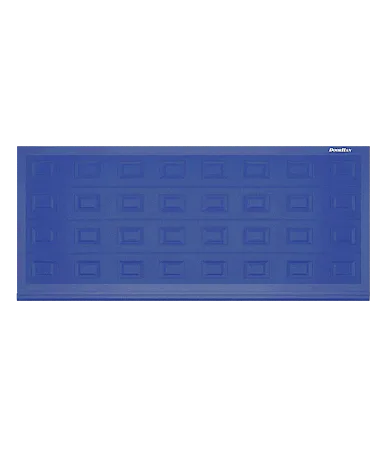 ДорХан Откатные ворота 2300х1500 цвета RAL 5005 (синий) с дизайном 'филенка' без автоматики