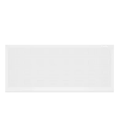 ДорХан Откатные ворота 3900х1600 цвета RAL 9003 (белый) с дизайном 'филенка' без автоматики