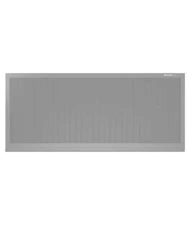 ДорХан Откатные ворота 2100х1000 цвета RAL 7004 (серый) с дизайном 'доска' без автоматики