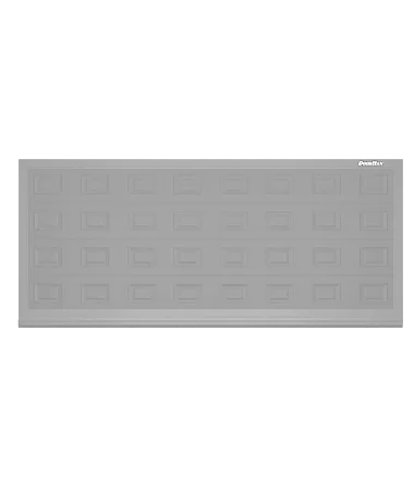 ДорХан Откатные ворота 2700х1700 цвета RAL 7004 (серый) с дизайном 'филенка' без автоматики