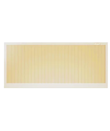 ДорХан Откатные ворота 2200х1100 цвета RAL 1014 (бежевый) с дизайном 'доска' без автоматики