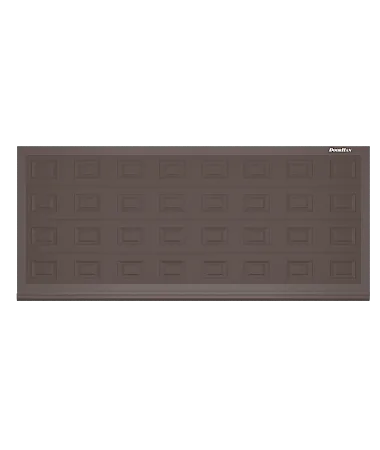 ДорХан Откатные ворота 5000х1300 цвета RAL 3000 (коричневый) с дизайном 'филенка' с автоматикой