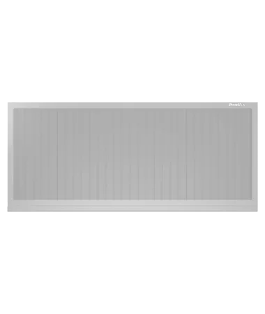 ДорХан Откатные ворота 3100х1400 цвета RAL 9006 (серебристый) с дизайном 'доска' с автоматикой
