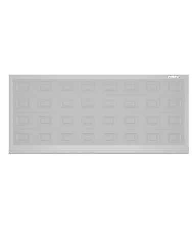 ДорХан Откатные ворота 2600х1600 цвета RAL 9006 (серебристый) с дизайном 'филенка' с автоматикой