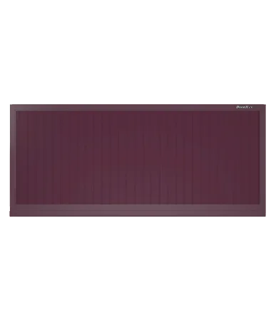 ДорХан Откатные ворота 2100х1800 цвета RAL 3005 (бордовый) с дизайном 'доска' с автоматикой