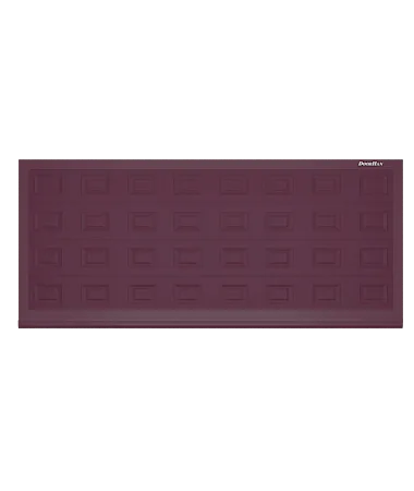 ДорХан Откатные ворота 2100х1500 цвета RAL 3005 (бордовый) с дизайном 'филенка' с автоматикой