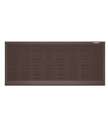 ДорХан Откатные ворота 2900х1000 цвета RAL 8017 (коричнево-красный) с дизайном 'филенка' с автоматикой