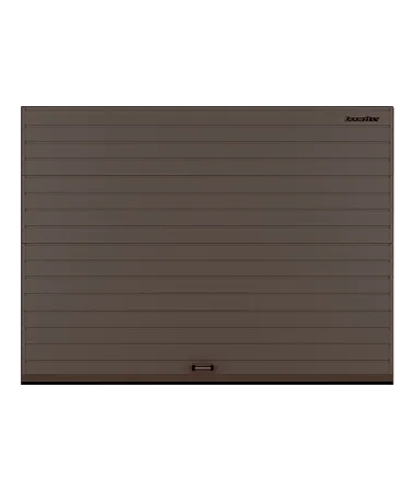 ДорХан Секционные ворота стальные 4800х2000 цвета RAL 3000 (коричневый) с дизайном 'доска' без автоматики