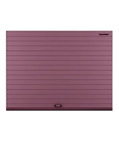 ДорХан Секционные ворота стальные 4700х2500 цвета RAL 3005 (бордовый) с дизайном 'доска' без автоматики