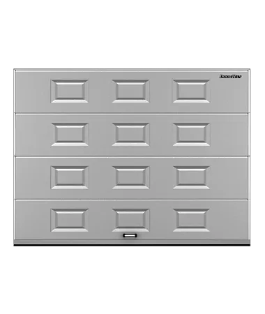 ДорХан Секционные ворота стальные 4200х2400 цвета RAL 7004 (серый) с дизайном 'филенка' с автоматикой
