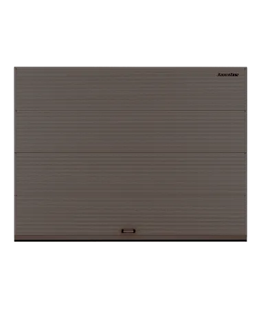 ДорХан Секционные ворота стальные 4900х2500 цвета RAL 3000 (коричневый) с дизайном 'волна' без автоматики