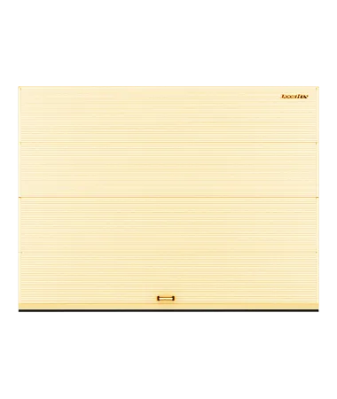 ДорХан Секционные ворота стальные 4000х2200 цвета RAL 1014 (бежевый) с дизайном 'волна' без автоматики