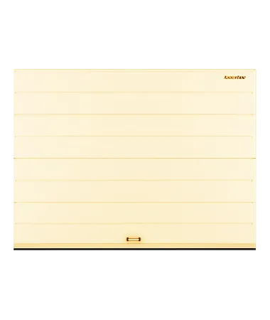 ДорХан Секционные ворота стальные 3000х2100 цвета RAL 1014 (бежевый) с дизайном 'широкая центральная полоса' без автоматики